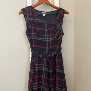 Edme & Esyllte Perthshire Plaid Dress with Asymmetrical Neckline Size 4